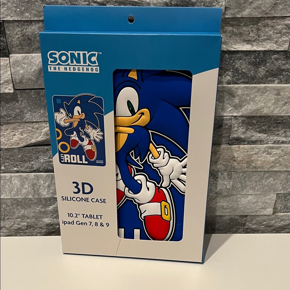 Sonic the Hedgehog Blue 3D Silicone Tablet Case
